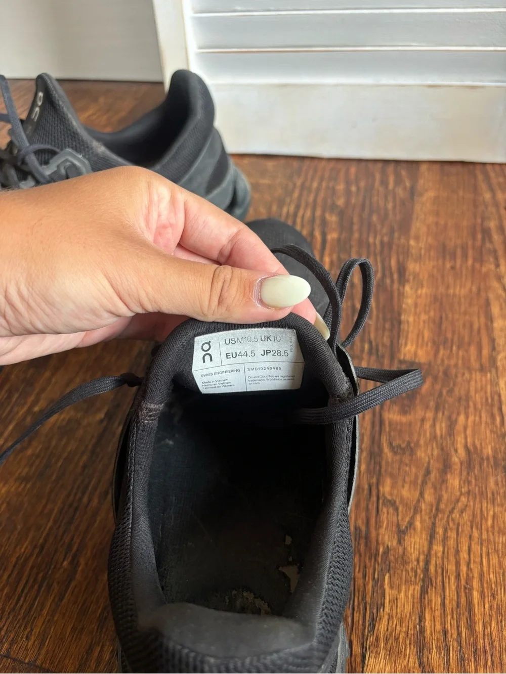 On Running Black Men's Athletic Running Shoes